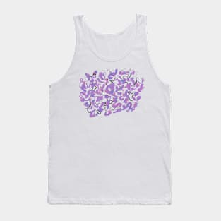 Abstract Squiggles in Purple Tank Top